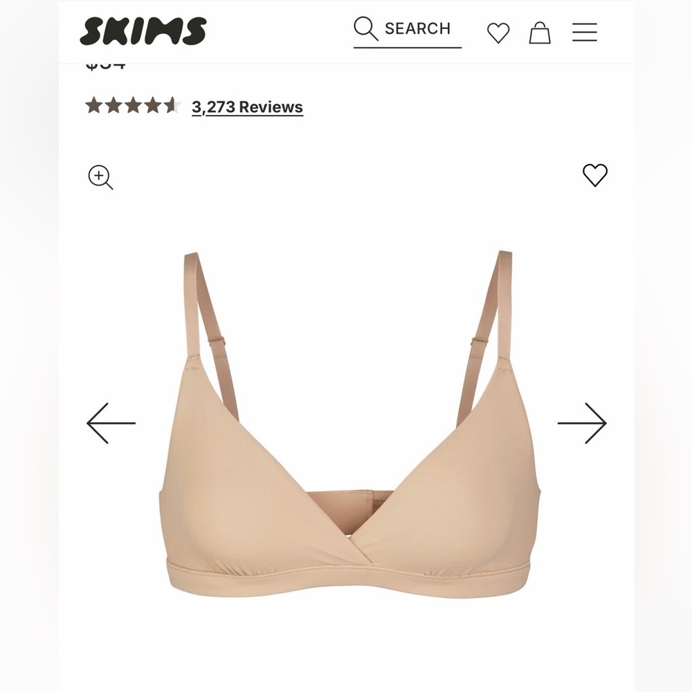 Skims crossover bralette brand new in box